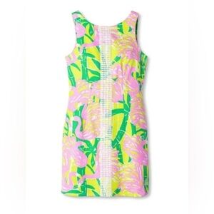 NWT!!!   Lilly Pulitzer For Target Fan Dance Sleeveless Shift Mini Dress Size 14